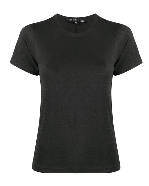 Veronica Beard Lara Crewneck Tee in Charcoal